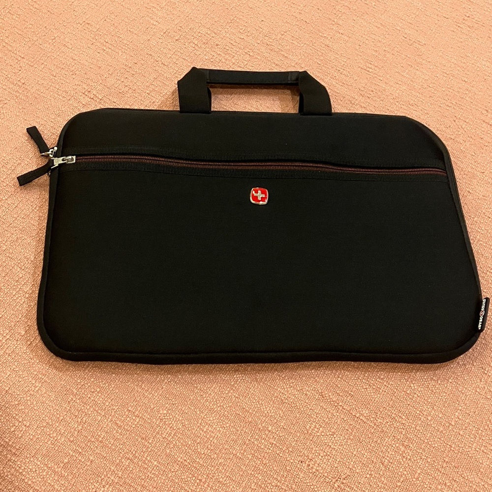 Swiss neoprene Laptop Case with Top Handles and Front Zip